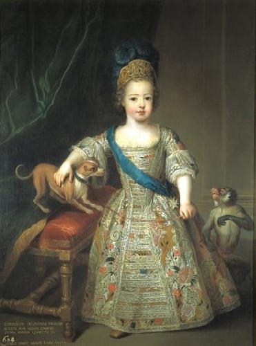 Circle of Pierre Gobert Portrait of Louis XV as a child oil painting image
